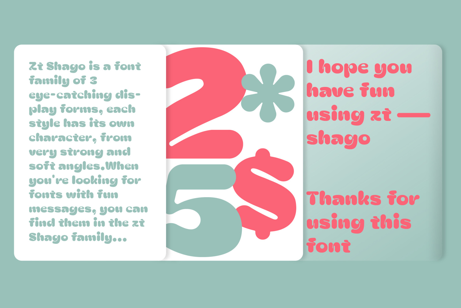 Zt Shago Font
