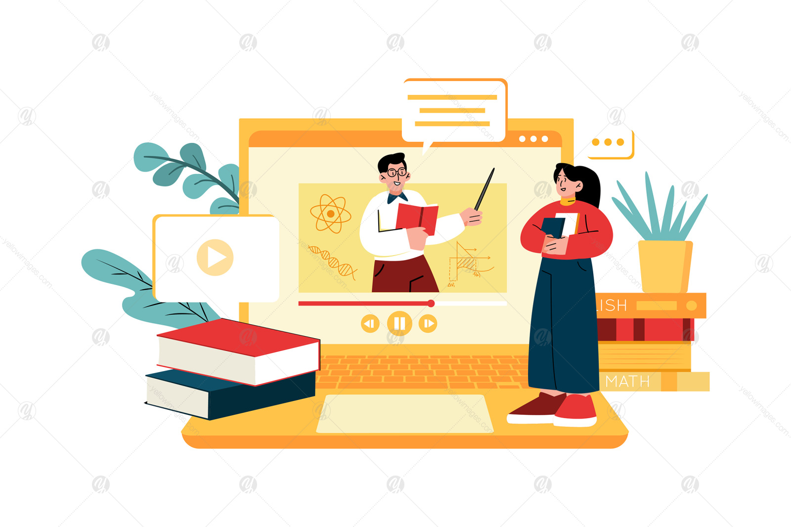 M450_Online Education Illustration Pack