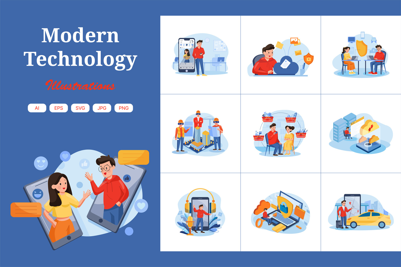 M430_Modern Technology Illustrations