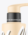 Matte Bottle W/ Pump Mockup
