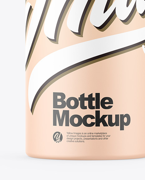 Matte Bottle W/ Pump Mockup