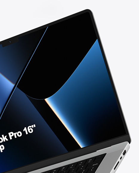 MacBook Pro 16-inch Silver Mockup MacBook Pro 16-inch Silver Mockup