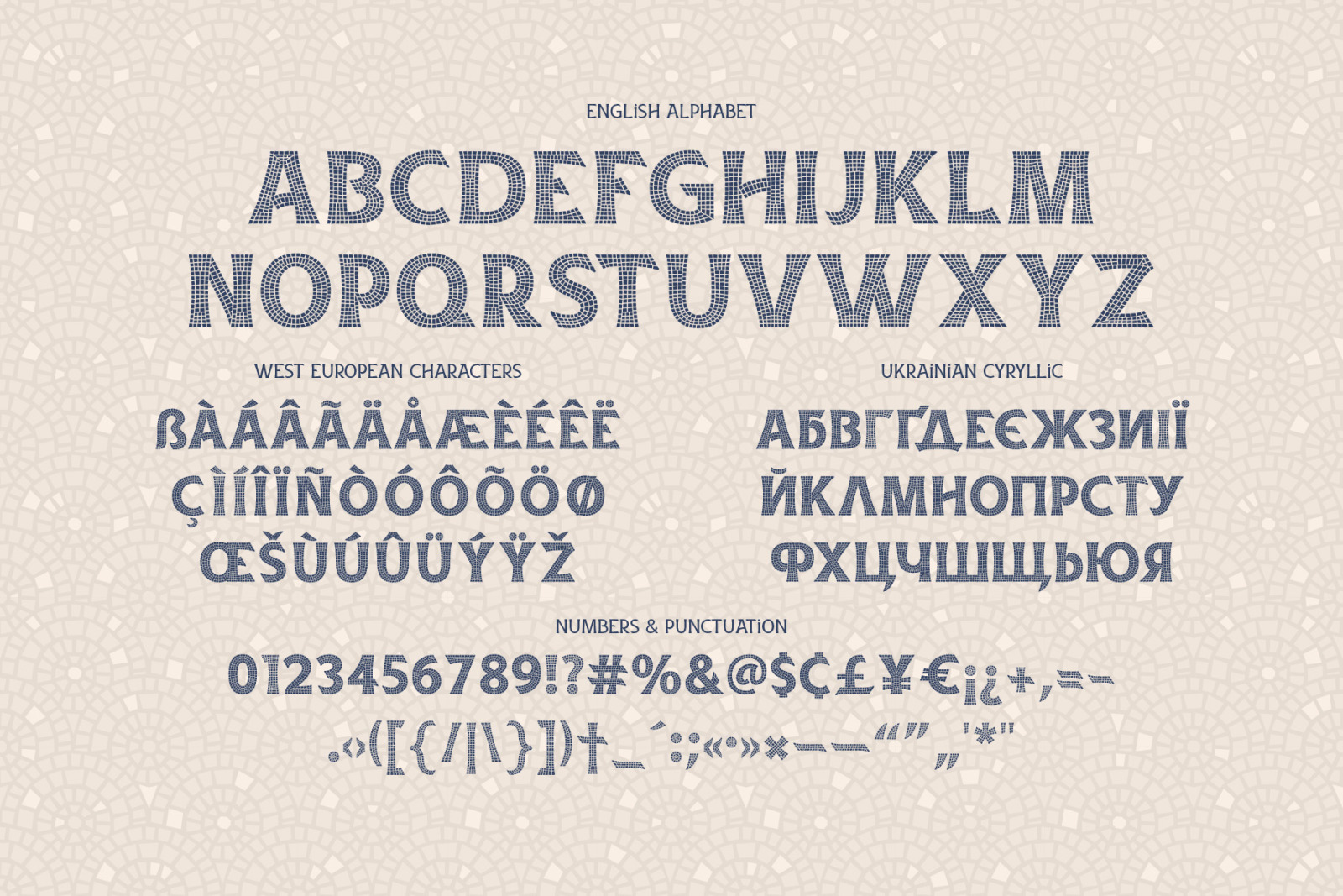 Antic Mosaic font