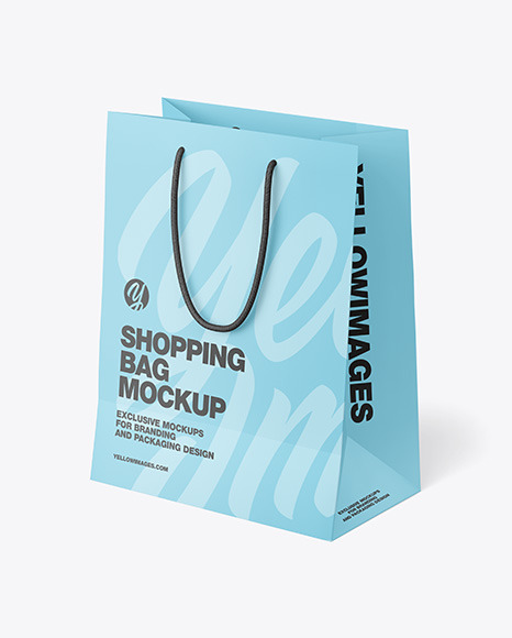 Paper Shopping Bag Mockup