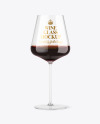 Red Wine Glass Mockup