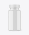 Glossy Plastic Bottle Mockup