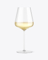 White Wine Glass Mockup