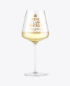 White Wine Glass Mockup