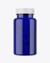 Blue Pills Bottle Mockup