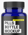 Blue Pills Bottle Mockup