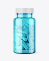 Colored Pills Bottle Mockup