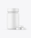 Matte Jar W/ Tablets Mockup