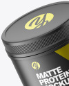 Matte Protein Jar Mockup