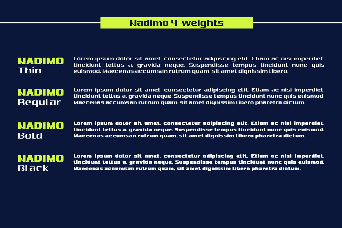 Nadimo Font Nadimo Font
