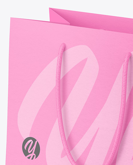 Textured Paper Shopping Bag Mockup