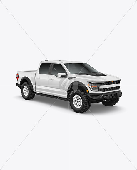 Pickup Truck Mockup - Half Side View