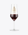 Red Wine Glass Mockup