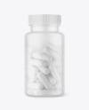 Frosted Pills Jar Mockup