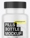 Frosted Pills Jar Mockup