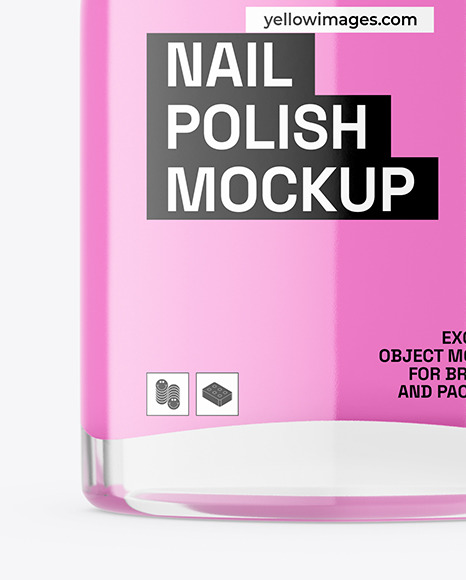 Nail Polish Bottle Mockup