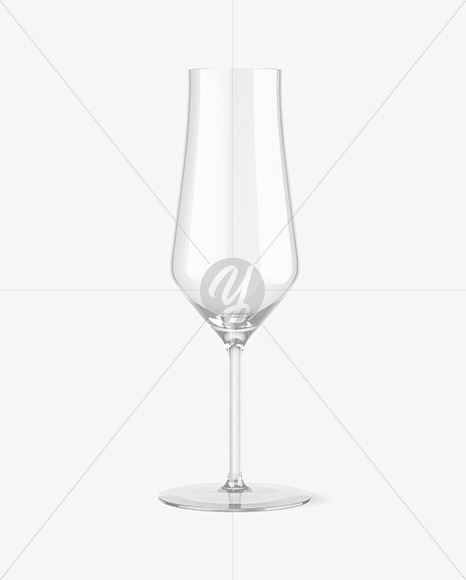 Clear Empty Wine Glass Mockup