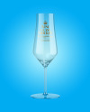 Clear Empty Wine Glass Mockup