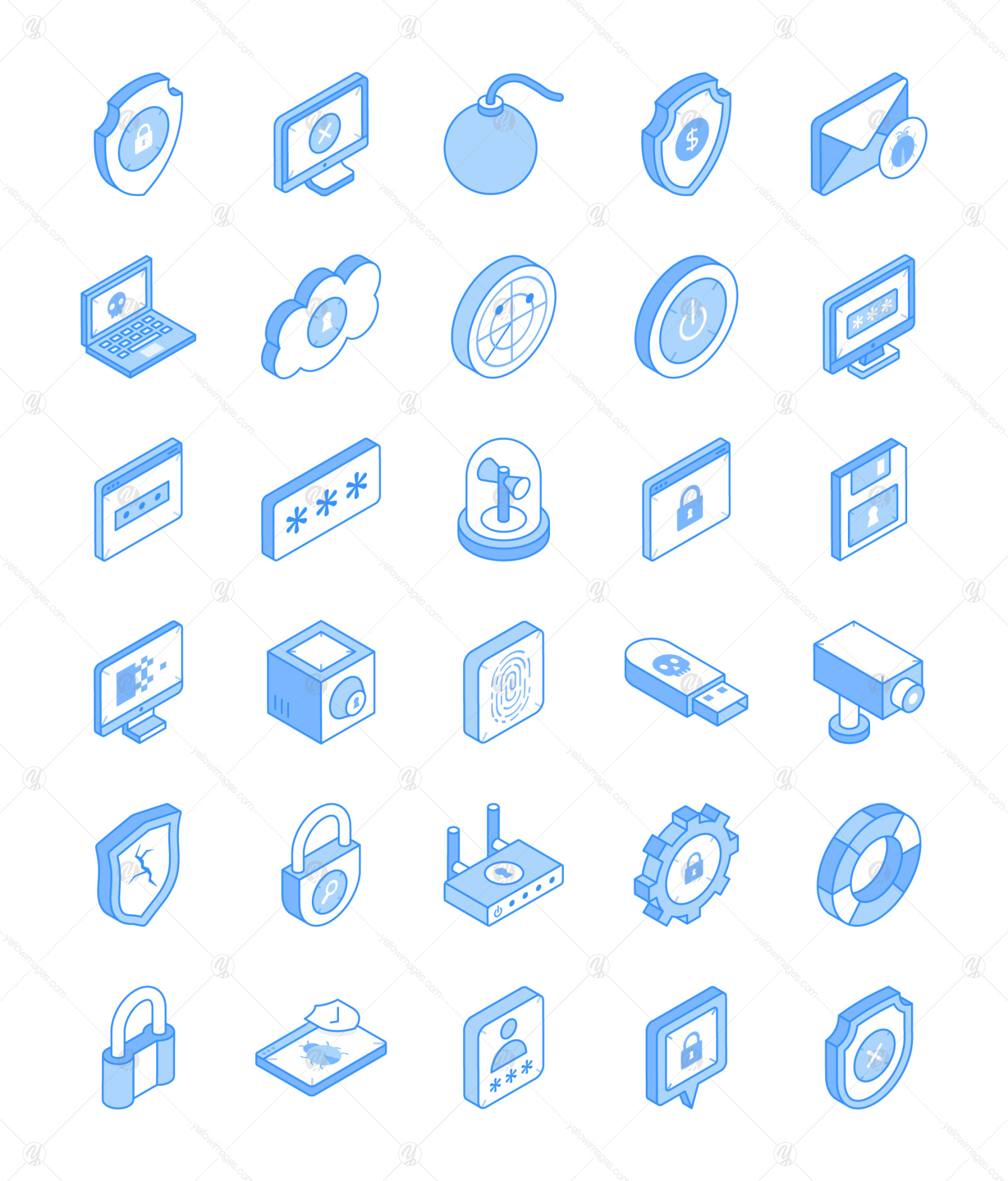 30 Cyber And Internet Security Icons