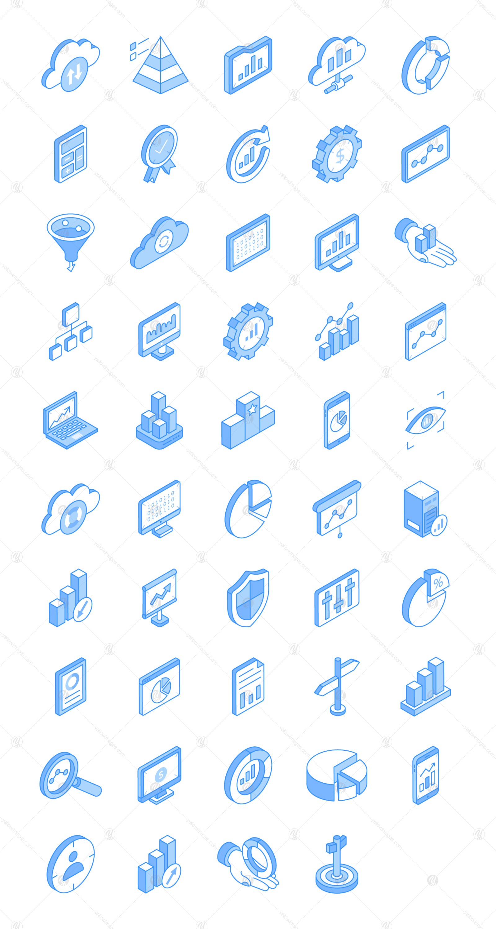 Set of Data Analytics Vector Designs Set of Data Analytics Vector Designs