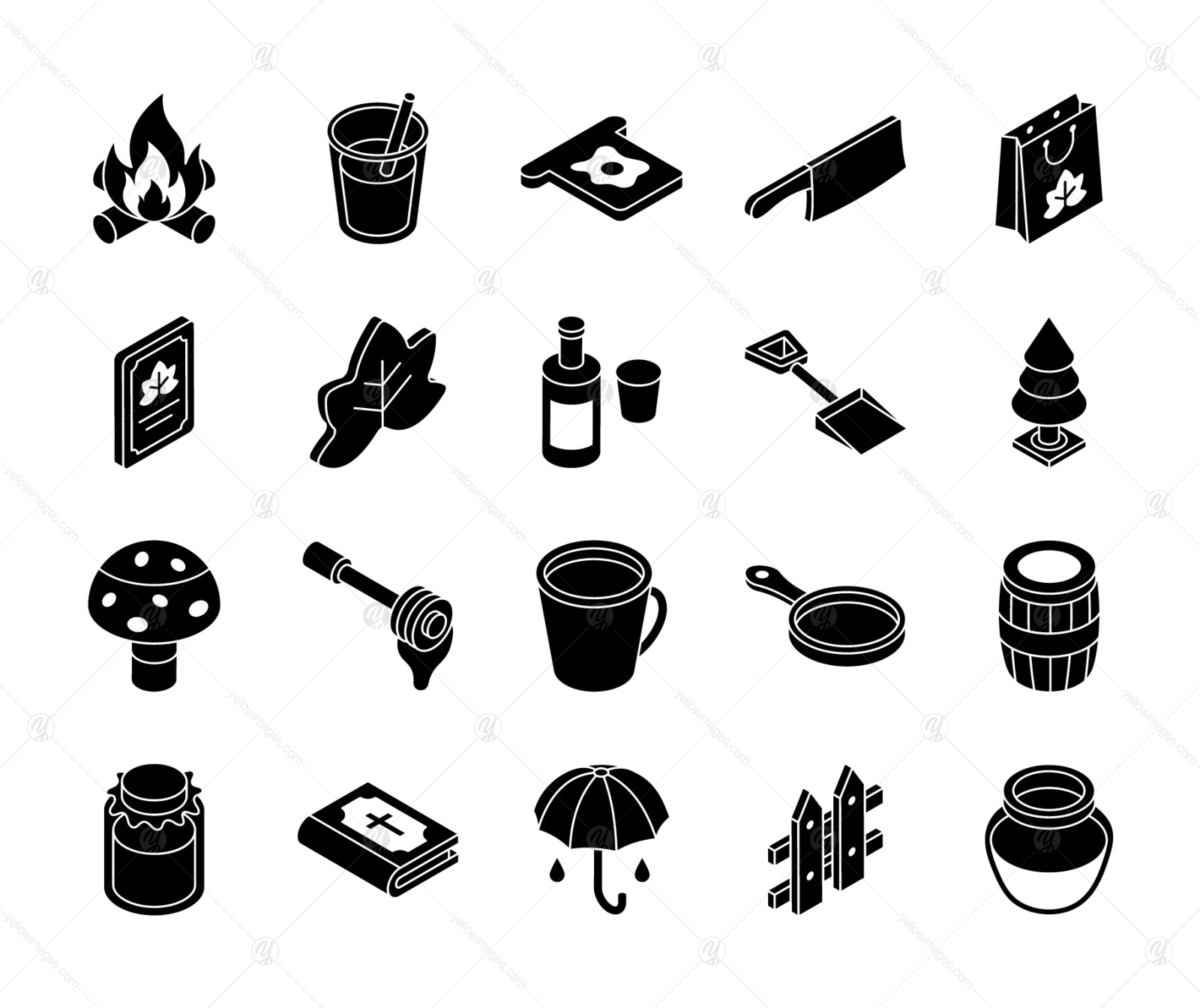 20 Isometric Thanksgivings Icons 20 Isometric Thanksgivings Icons