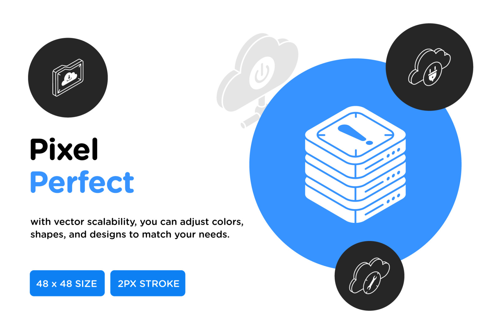 40 Isometric Cloud Hosting Icons 40 Isometric Cloud Hosting Icons