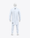 Lab Suit Mockup – Back View