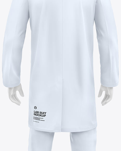 Lab Suit Mockup – Back View