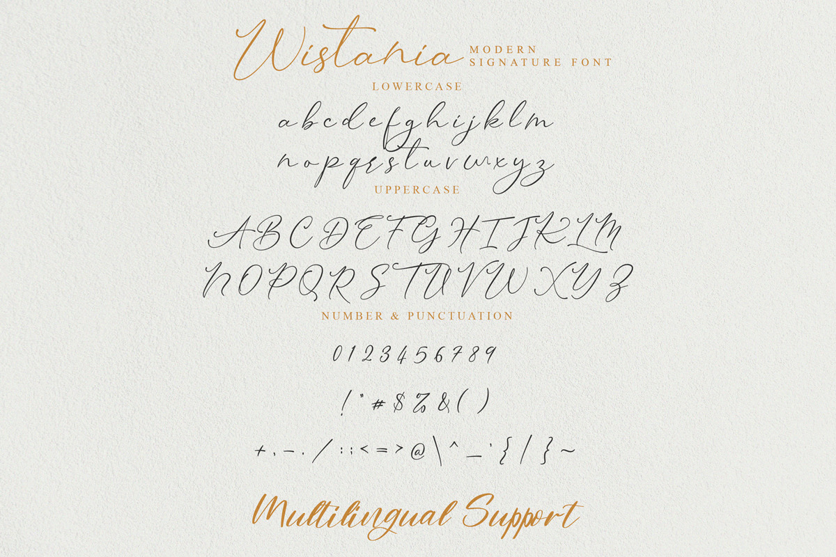 Wistania – Modern Calligraphy Font Wistania – Modern Calligraphy Font