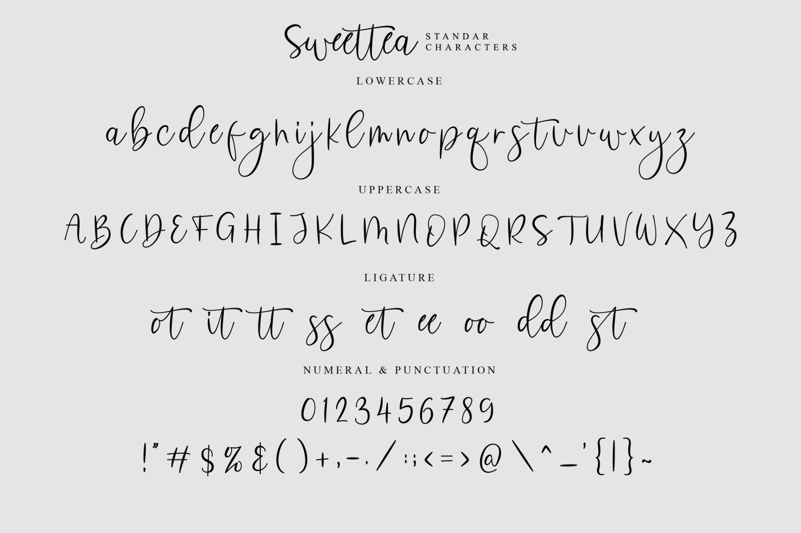 Sweettea - Signature Script Font