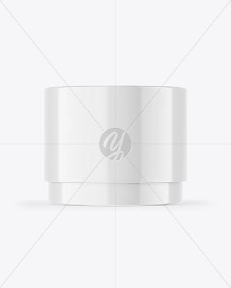 Glossy Cosmetic Jar Mockup