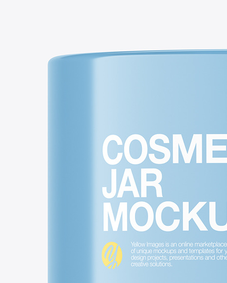 Glossy Cosmetic Jar Mockup