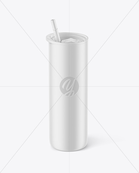 Matte Skinny Tumbler Mockup