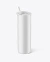 Matte Skinny Tumbler Mockup