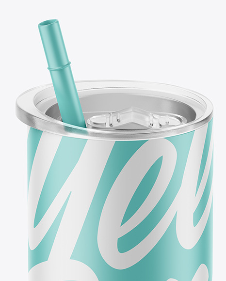 Matte Skinny Tumbler Mockup