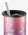 Matte Skinny Tumbler Mockup