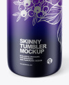 Matte Skinny Tumbler Mockup