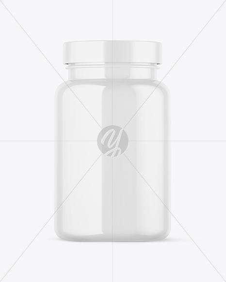 Glossy Pills Bottle Mockup