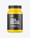 Glossy Pills Bottle Mockup