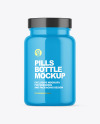 Glossy Pills Bottle Mockup