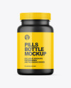 Matte Pills Bottle Mockup