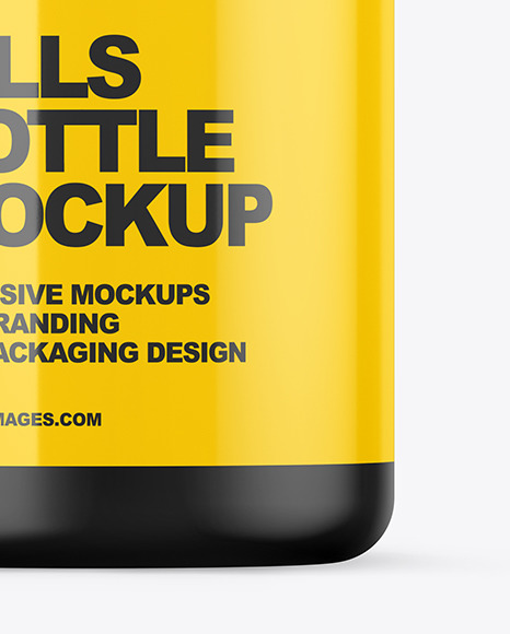 Matte Pills Bottle Mockup