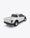 Pickup Truck Mockup - Back Half Side View