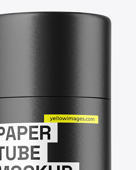 Frosted Glass Dropper Bottle w\ Paper Tube Mockup