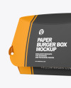 Paper Burger Box Mockup