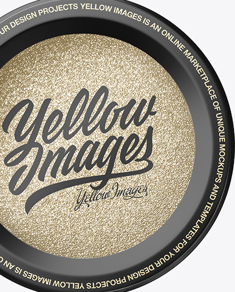 Metallic Eyeshadow Jar Mockup